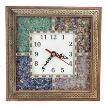 Gemstone Wooden Wall Clock