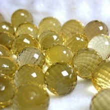 Citrine Gemstone Faceted Ball