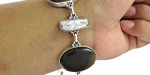 Big Inspire!! 925 Silver Multi Stone Bracelet