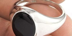 Designer 925 Sterling Silver Black Onyx Gemstone Ring Traditional Jewelry