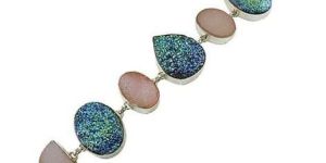 Just Perfect! 925 Silver Druzy Bracelet