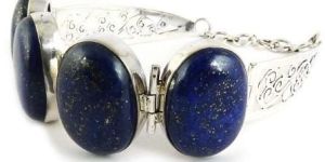 Natural!! 925 Silver Lapis Bracelet