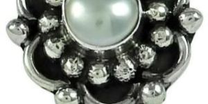 Seemly Pearl 925 Sterling Silver Nose Pin Jewellery