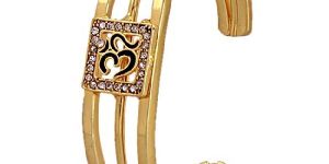 Platinum Plated Brass Cuff Bangle