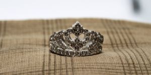 Silver Studded Crown Ring