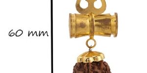 Trishul Design Gold Plated Costume Pendant