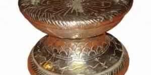 Damru Shape Candle Stand