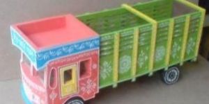 WOODEN HAND PAINTED TRUCK