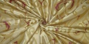 100% Dupion gold x pink color silk print 54 inch dupPR39[1]