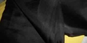 16 mm / 60 grams Black colour plain habotai silk 44 inch