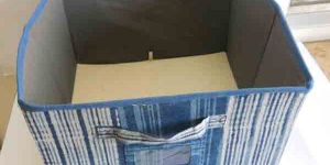 Foldable Cardboard Fabric Storage Box