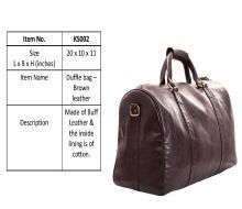 Genuine Leather Business Duffle Bag for Men