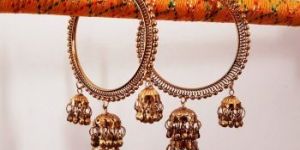 Traditional Golden Jhumka Bangles