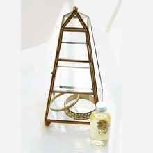 Clear Glass Pyramid Jewelry Box