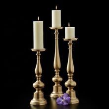 Gold Metal Candle Stand