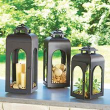 Mat Iron Candle Lantern