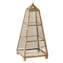 Pyramid Glass Wedding Jewellery Box