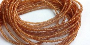 Mandarin Garnet Micro Faceted Beads