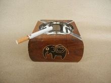 Wooden Ashtray Elephant