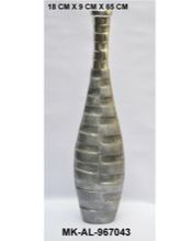 Aluminum Pedestal Decorative Vase