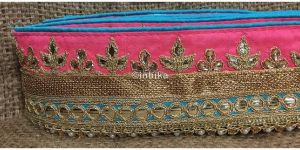 9 Meter Roll Gota-Patti Embroidered Lace Dupion