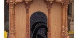 EXQUISITE HAND CARVED TEAK WOOD TEMPLE