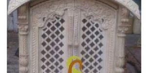 Wooden Jharokha with Doors Temple