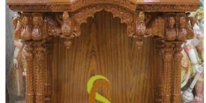 WOODEN TEMPLE WITH DOUBLE PILLARS