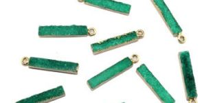 Gold Plated Arrow Shape Druzy Connector