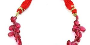 Red Hydro Quartz Connector Pear Shape Connector Loose Gemstone