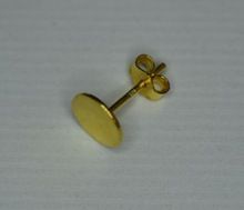 Sterling Silver Flat Pad Studs