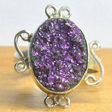 Druzy Gemstone Fine Ring