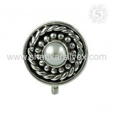 Classic Pearl 925 Sterling Silver Nose Pin Jewelry