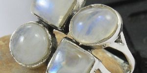 RAINBOW MOONSTONE Silver Ring