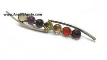 Seven Chakra Metal Pendant