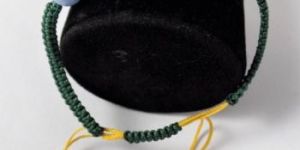 Smooth Round Stone Beads Macrame Bracelet