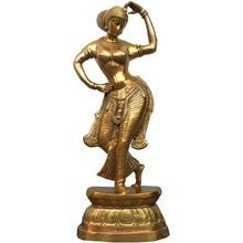 Dancer Lady Brass Metal Statue