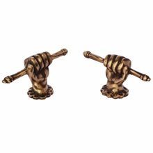 Knob Hand Shape Antique Finish Door