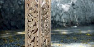 Hand Carved Drink Caosters Rosewood Bar Tea Coffee Coaster Set of 6 with House Shaped Holder