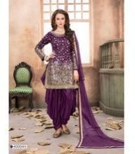 Taffeta Silk Mirror Work Women Suit