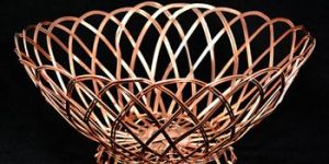 Aluminum Wire Weaving Round Storage Basket