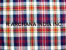 Madras Check Fabric