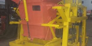 860mm Five Vibrator Auto Feeder Double Stroke Concrete Block Making Machine with Hooper