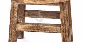 Handmade Rustic Wooden Round Table