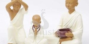Monks Polyresin Showpiece