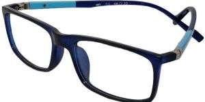 Justkartit Casual Wear Rectangle Shape Sky Blue Color Unisex Full Rim Spectacle Frame