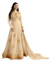 women Georgette Anarkali Semi-stitched Dress Material