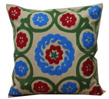 Embroidery Work Cotton Cushion Cover
