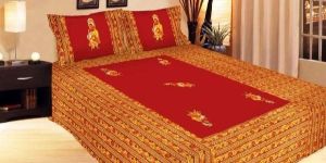 Jaipuri Cotton Double Bed Sheet