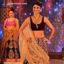 Maroon Bridal Lehenga Saree